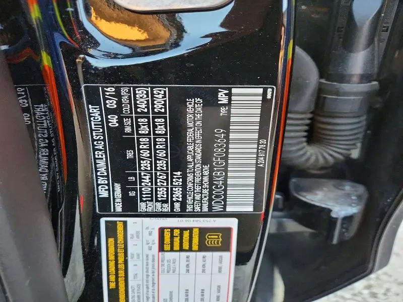 2016 MERCEDES-BENZ GLC 300 4MATIC  