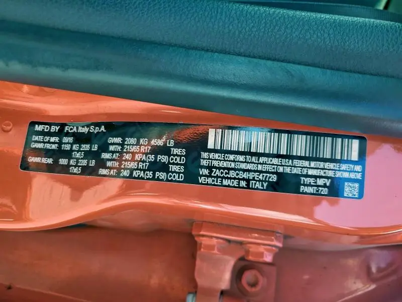 2017 JEEP RENEGADE TRAILHAWK  