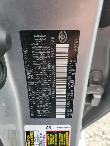 2020 TOYOTA CAMRY SE