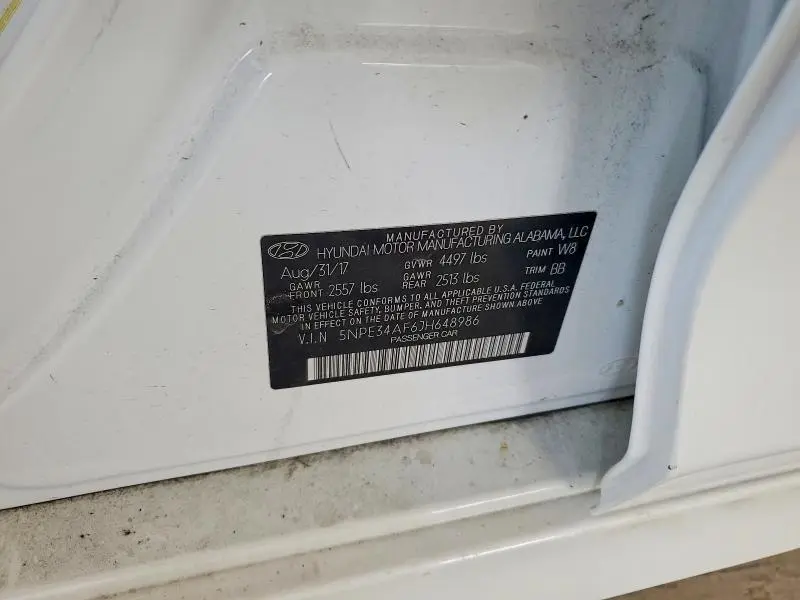 2018 HYUNDAI SONATA SEL  