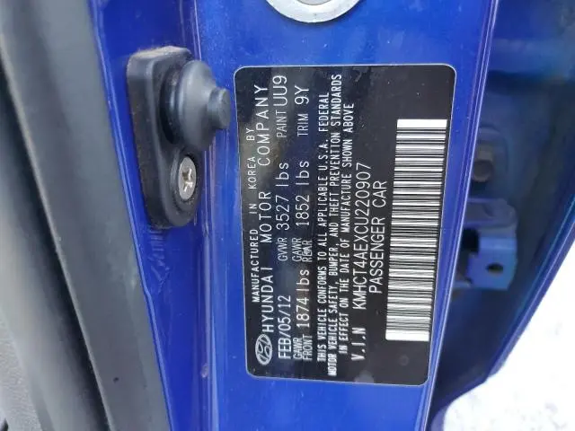 2012 HYUNDAI ACCENT GLS  