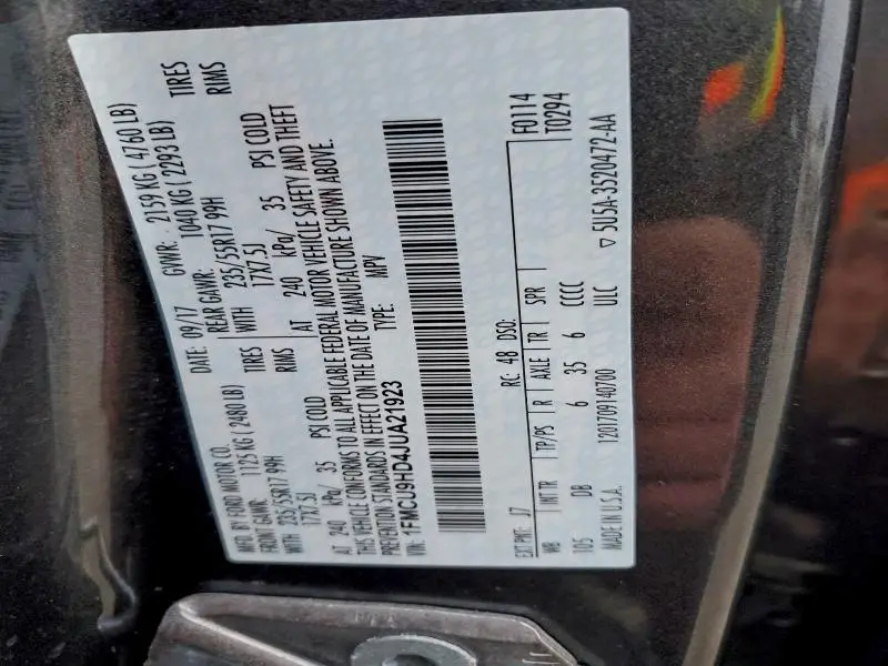 2018 FORD ESCAPE SEL  