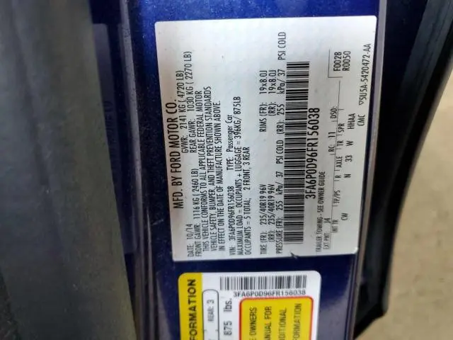 2015 FORD FUSION TITANIUM  