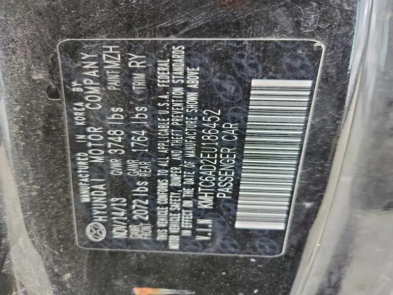 2014 HYUNDAI VELOSTER   