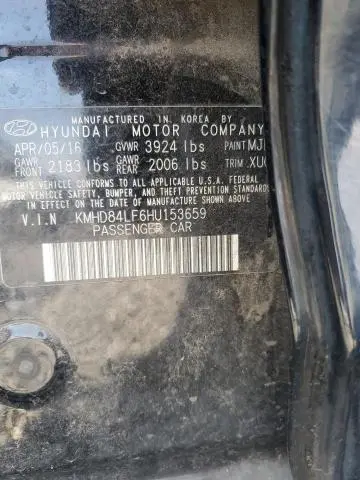 2017 HYUNDAI ELANTRA SE