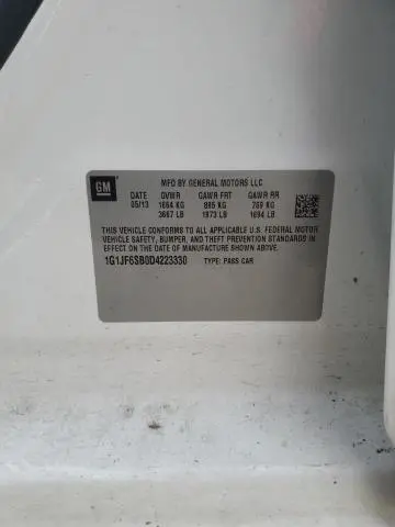 2013 CHEVROLET SONIC LTZ  