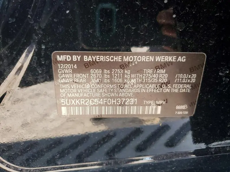 2015 BMW X5 SDRIVE35I  