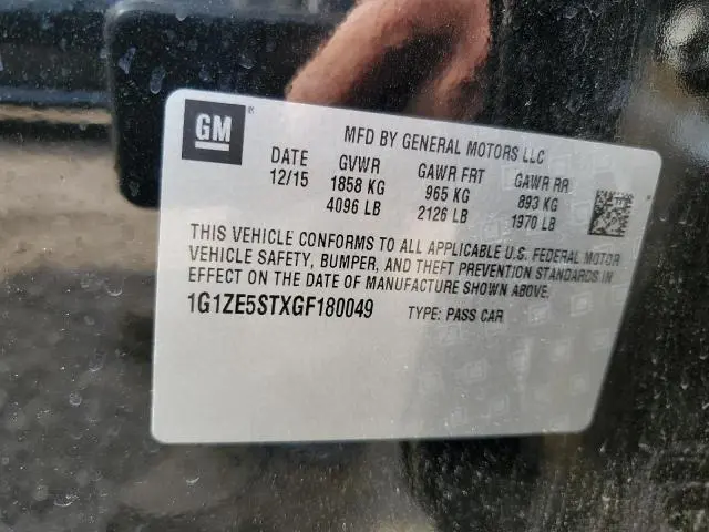 2016 CHEVROLET MALIBU LT  
