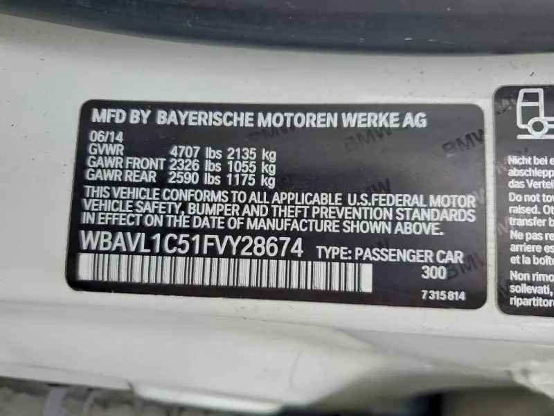 2015 BMW X1 XDRIVE28I  