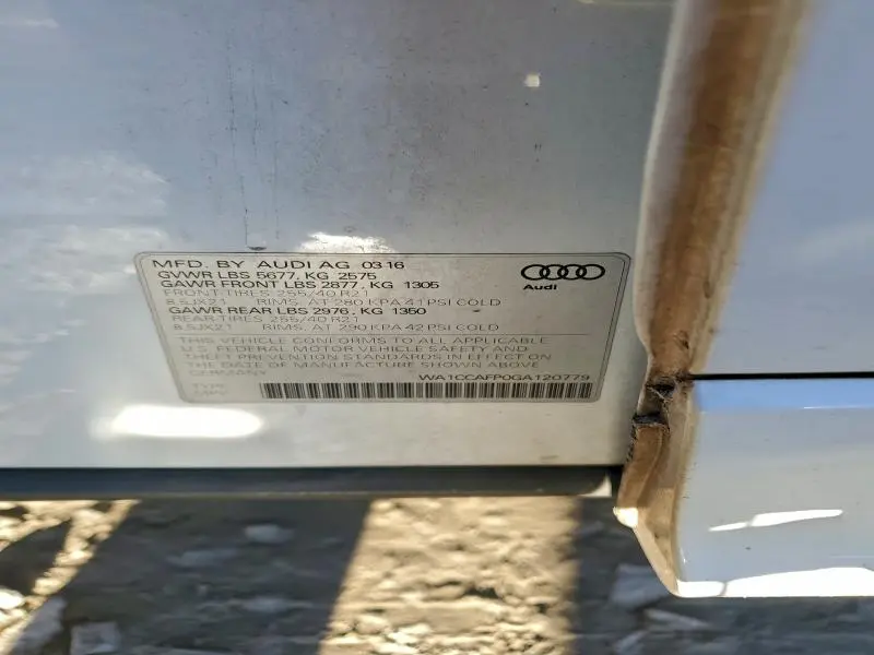 2016 AUDI SQ5 PREMIUM PLUS  