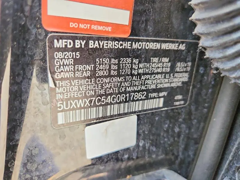 2016 BMW X3 XDRIVE35I  