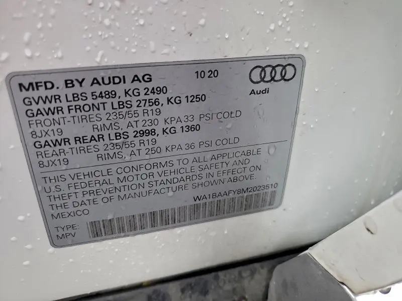 2021 AUDI Q5 PREMIUM PLUS  
