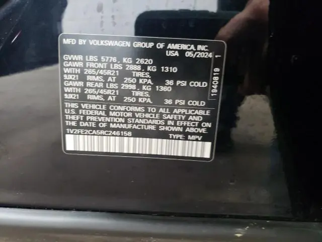 2024 VOLKSWAGEN ATLAS CROSS SPORT SEL PREMIUM R-LINE  