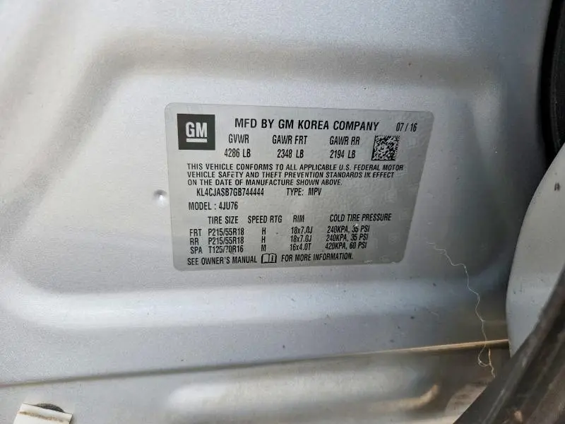 2016 BUICK ENCORE   