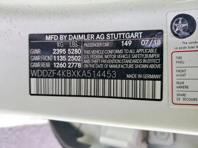 2019 MERCEDES-BENZ E 300 4MATIC  