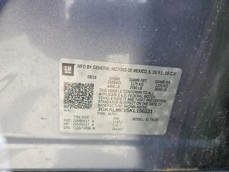 2019 GMC TERRAIN SLE  