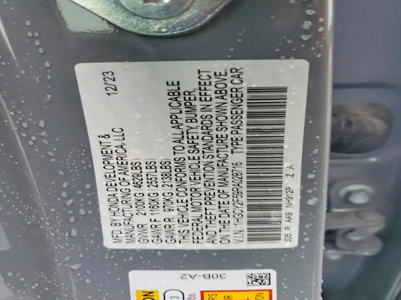 2024 HONDA ACCORD HYBRID SPORT  