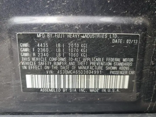 2013 SUBARU LEGACY 2.5I  