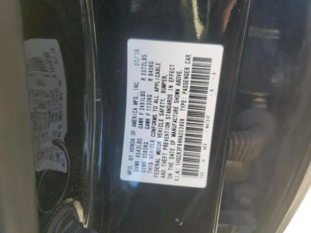 2017 HONDA ACCORD TOURING  