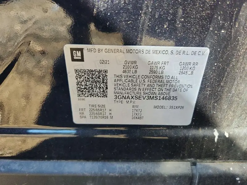 2021 CHEVROLET EQUINOX LS  