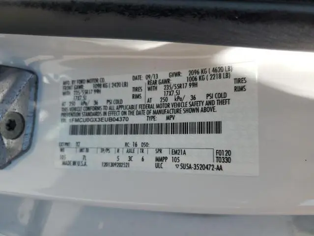 2014 FORD ESCAPE SE  