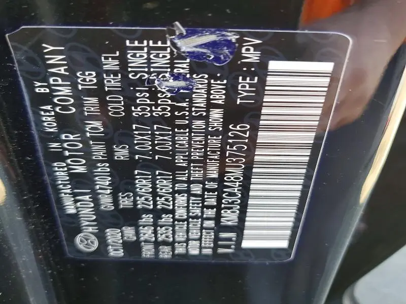 2021 HYUNDAI TUCSON VALUE  