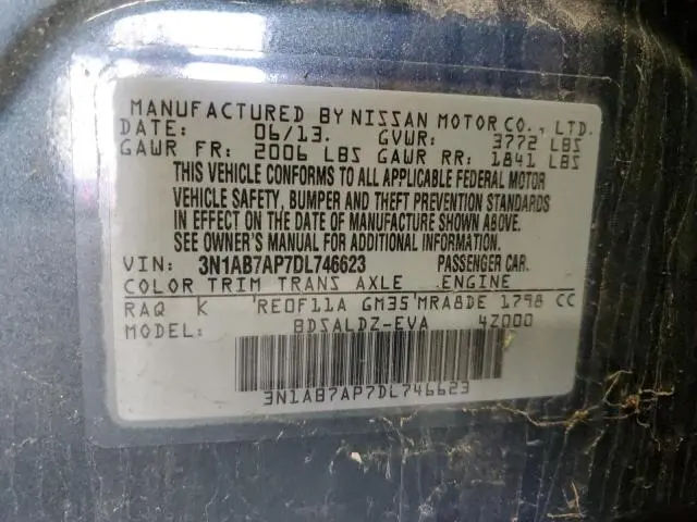 2013 NISSAN SENTRA S