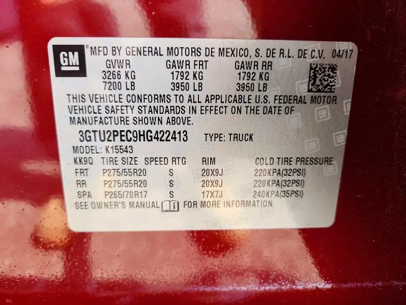 2017 GMC SIERRA K1500 DENALI  