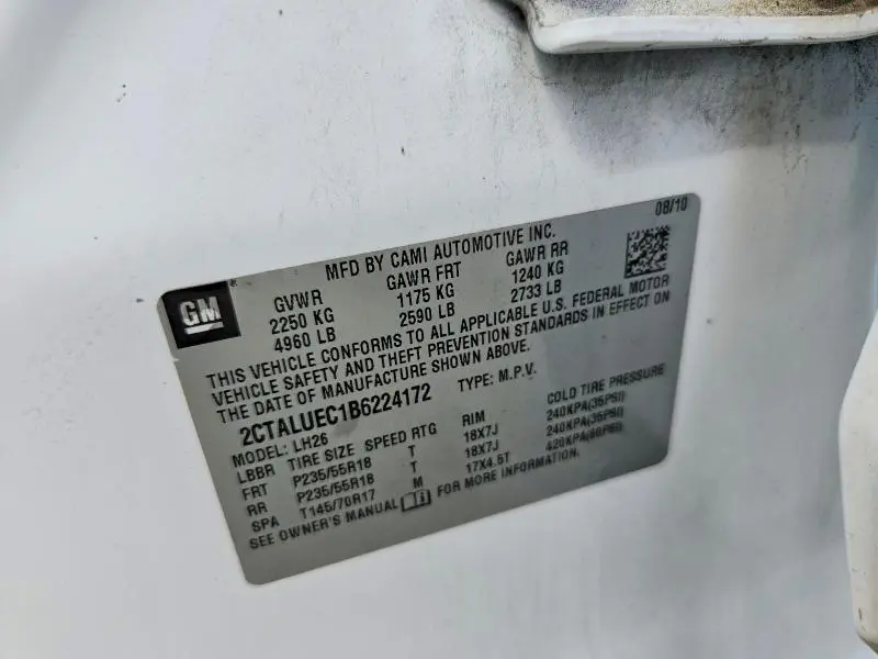 2011 GMC TERRAIN SLT  