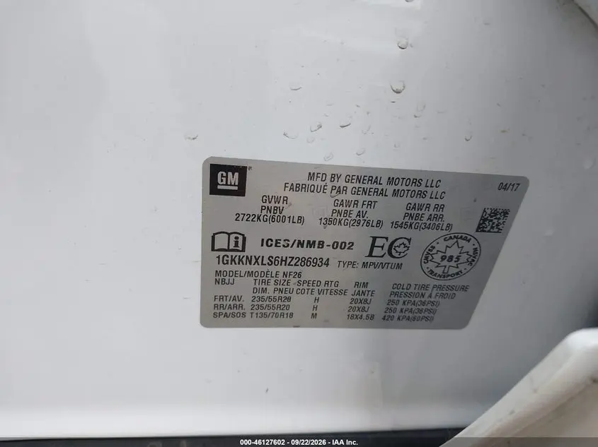 2017 GMC ACADIA DENALI
