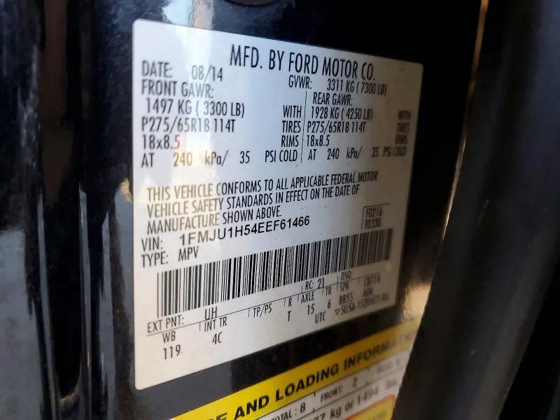 2014 FORD EXPEDITION XLT  