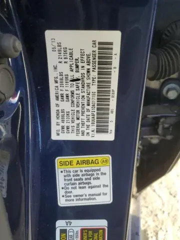 2013 ACURA TL TECH  