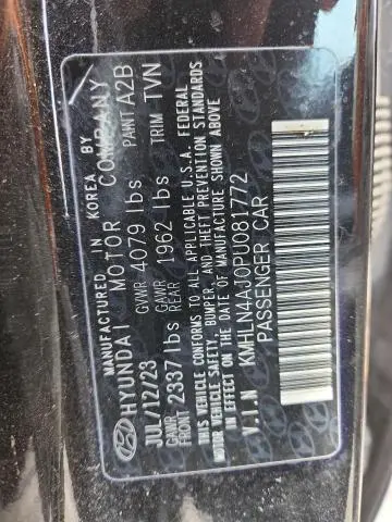 2023 HYUNDAI ELANTRA LIMITED  