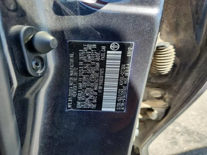 2012 TOYOTA CAMRY SE  
