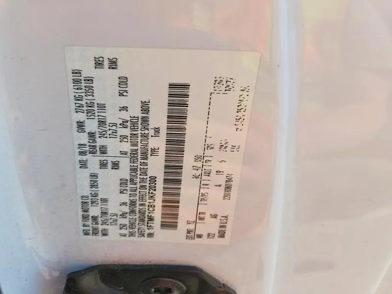 2018 FORD F150   