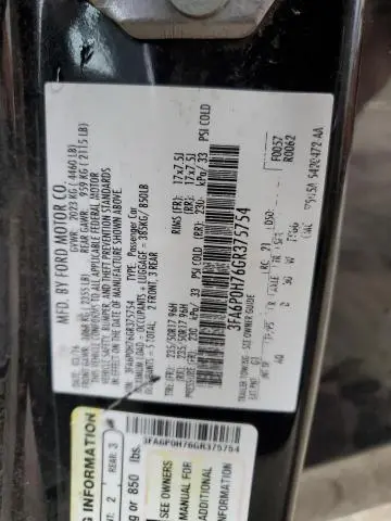2016 FORD FUSION SE  