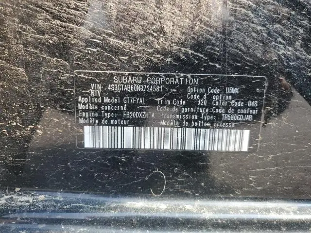 2022 SUBARU IMPREZA   