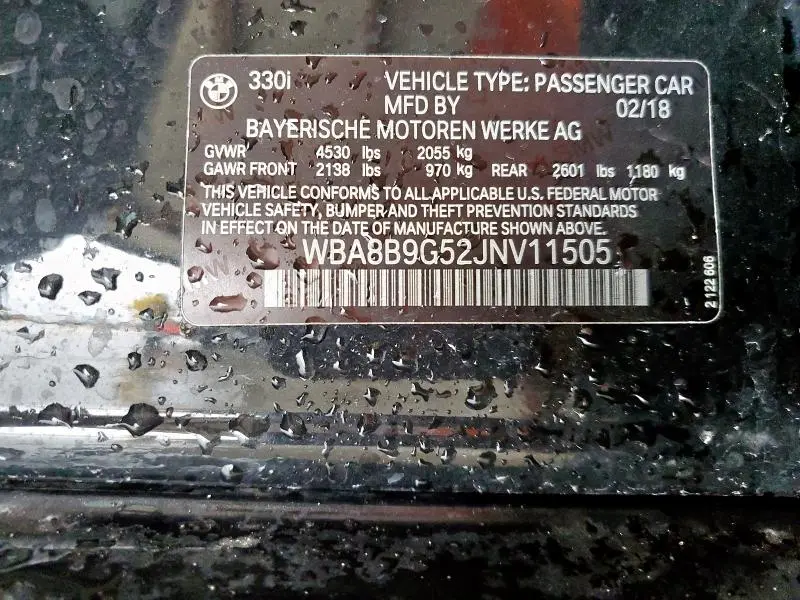 2018 BMW 330 I  