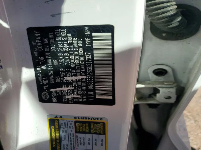 2016 HYUNDAI TUCSON LIMITED  