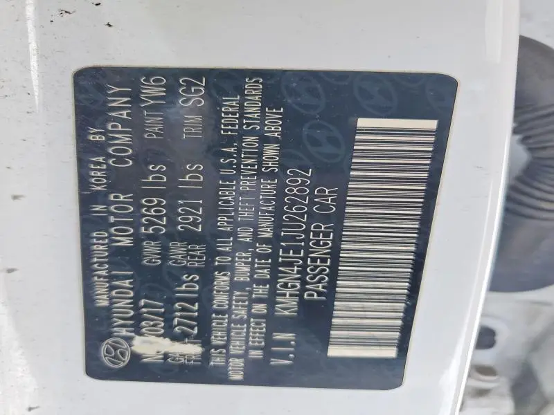 2018 GENESIS G80 BASE  