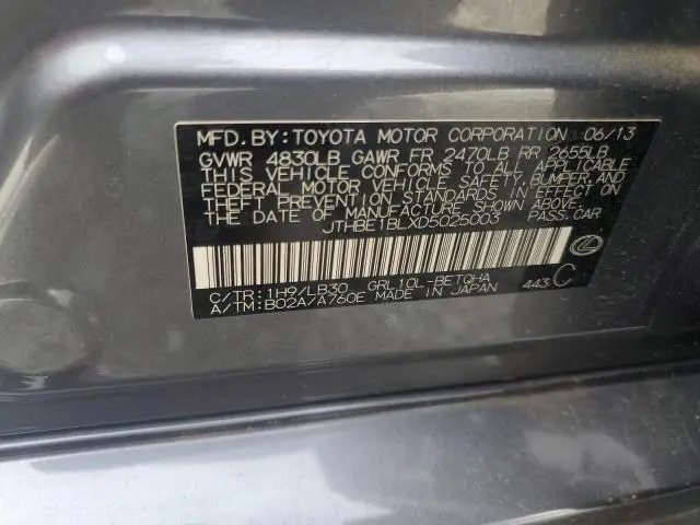2013 LEXUS GS 350  