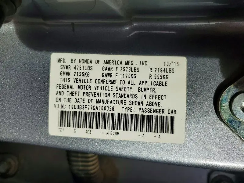 2016 ACURA TLX ADVANCE  