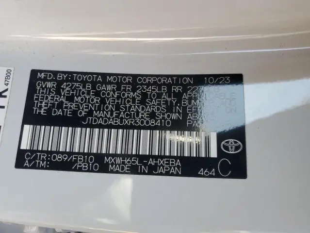 2024 TOYOTA PRIUS LE  