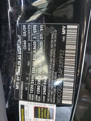2010 MERCEDES-BENZ GLK 350 4MATIC  