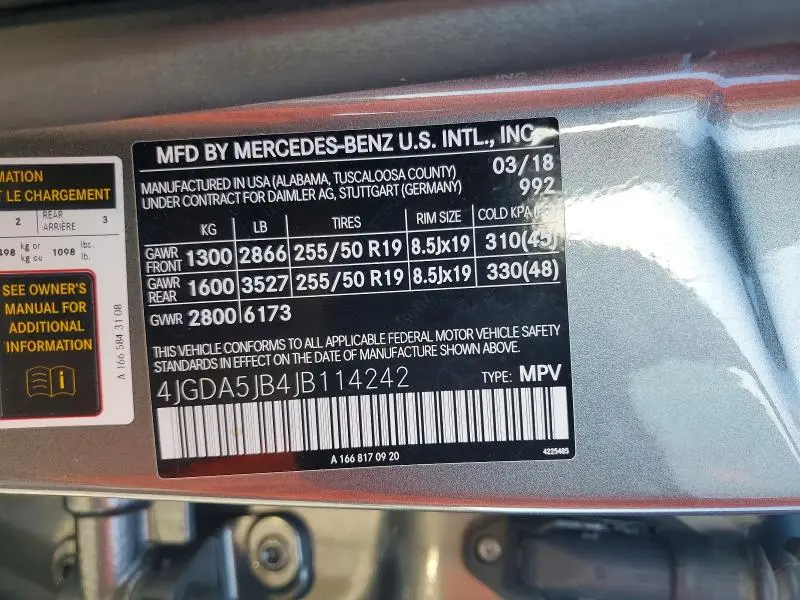 2018 MERCEDES-BENZ GLE 350  
