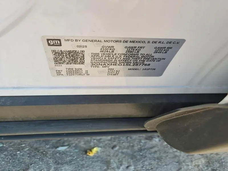 2025 CHEVROLET EQUINOX LT  