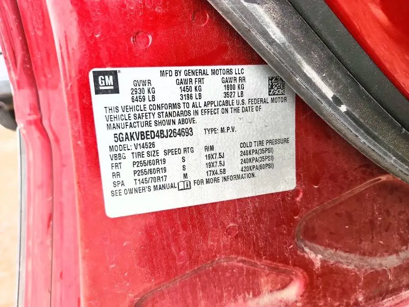 2011 BUICK ENCLAVE CXL  