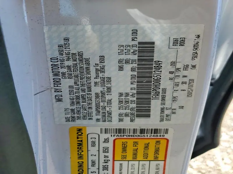 2016 FORD FUSION SE  