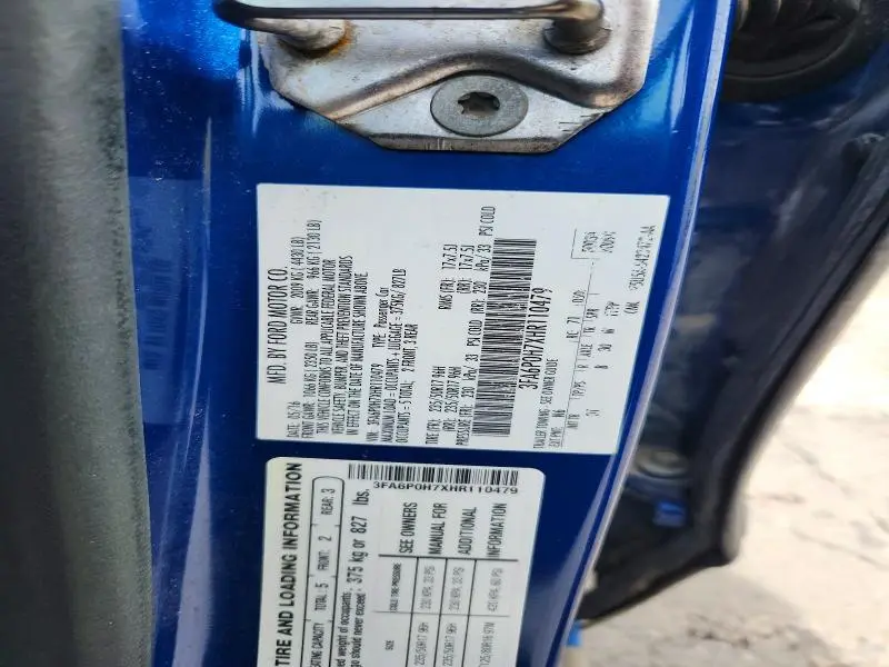 2017 FORD FUSION SE  