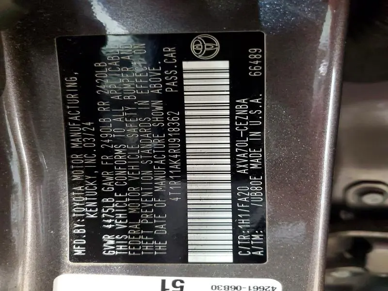 2024 TOYOTA CAMRY LE  